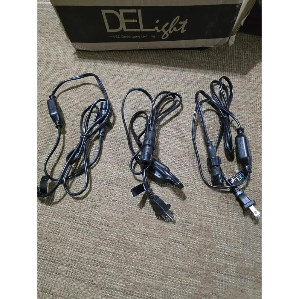 DELight LED Rope RED Light 150ft Spool W/ Plugs & Silicone Indoor/Outdoor
